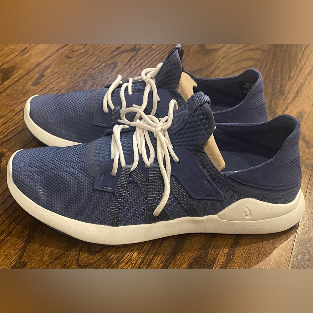 Men's Olu Kai Holo Blue Lace-up Sneakers Size 8.5 NEW